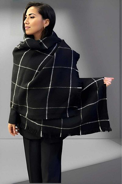 Trenderrs Women's Thin Striped Soft Textured Shoulder Shawl Scarf (70cm X 180cm)