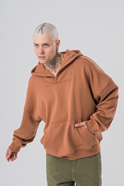 go gang own Суитшърт с качулка и карирана яка Bieber