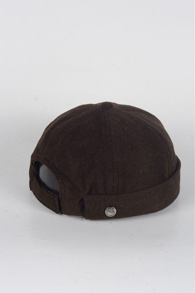mercantoptan Unisex 100% Wool Solid Color Wool Beret Winter Docker Hat