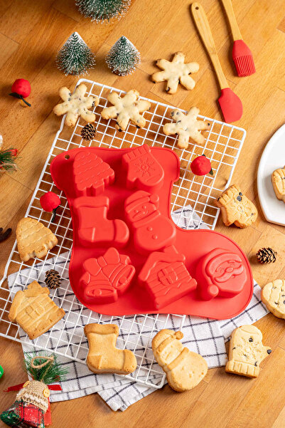 FH finehome Xmas Christmas Silicone Christmas Cookie Mold