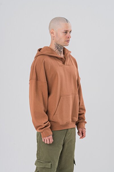 go gang own Суитшърт с качулка и карирана яка Bieber