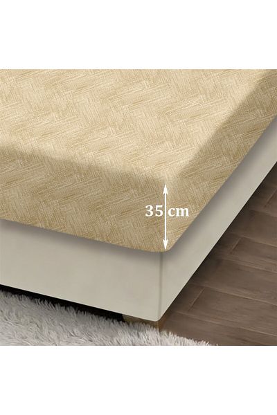 Evim Σετ σεντόνια Always Cappuccino Cotton Fitted Μονό 100x200+35cm 50x70cm 1x Μαξιλαροθήκη