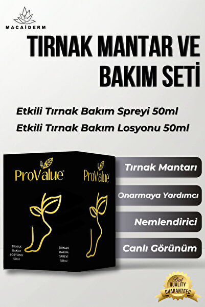 ProValue Tırnak Mantar Ve Bakım Seti - Etkili Tırnak Bakım Spreyi 50ml Etkili...