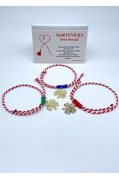 Concept HuBuTU New Year's Gift - 3-Piece Clover Figured Gelatin Martench Set