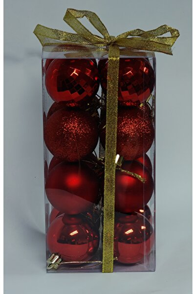 arminow LÜKS YILBAŞI AĞAÇ SÜSLEME TOPLARI 16'LI PAKET - 5 cm