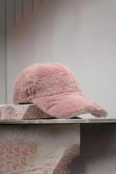 FATELLA Дамска розова флисова зимна шапка