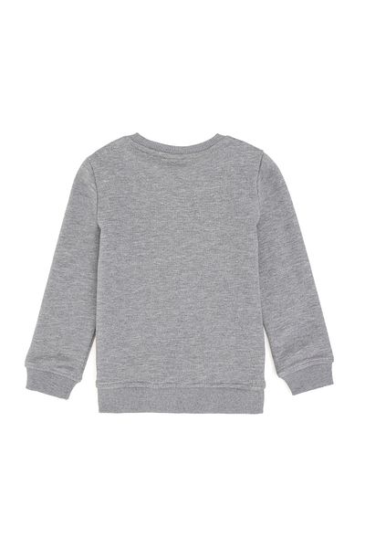U.S. Polo Assn. Boys' Gray Crew Neck Melange Sweatshirt - 50293592 -Vr086
