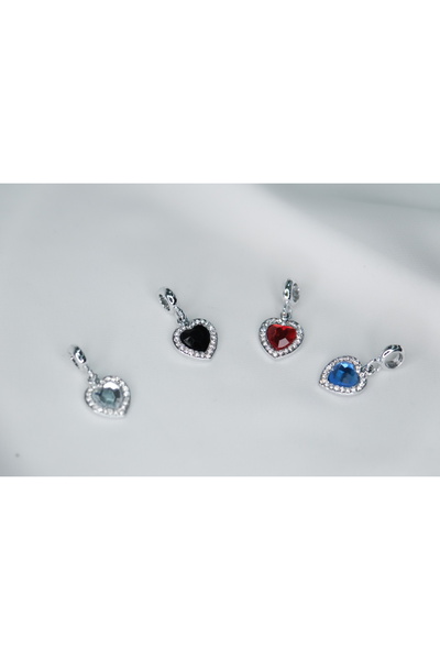 CYB STUDİO Red Heart Figured Stainless Steel Charm