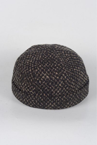 mercantoptan Unisex 100% Wool Print Wool Beret Winter Docker Hat