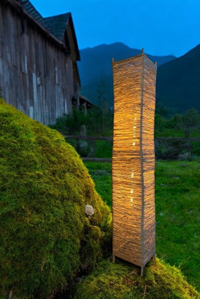 Genel Markalar Hand Made Bambu& Saman İp Lambader BC011