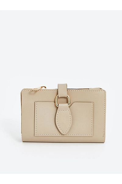 LC Waikiki Lcw Eco Beige Leather Look Women's Wallet