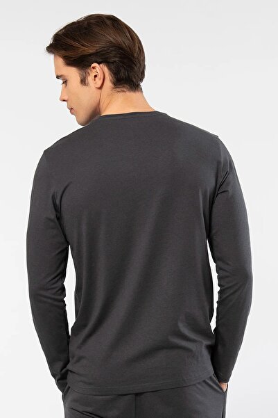 Cacharel Ανδρικό μπλουζάκι 50% Modal, 50% βαμβακερό μακρύ λαιμόκοψη