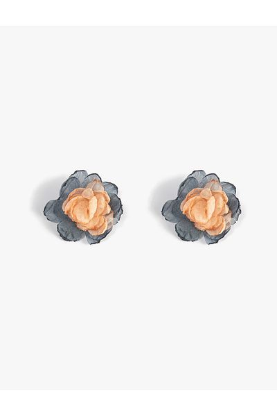 Koton Earrings Tulle Detailed Flower Shaped