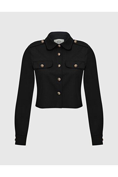İLVİ Keitha Kadın Siyah Gömlek