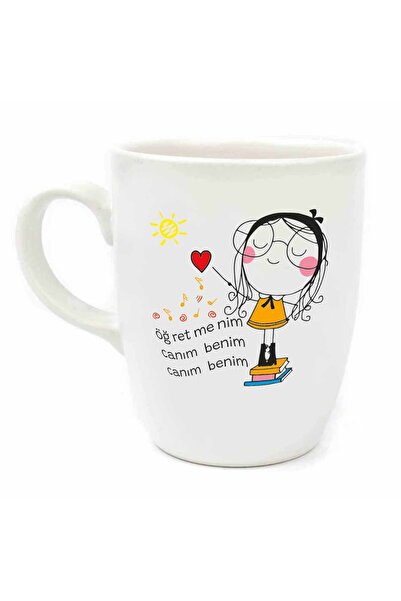 PALTO TASARIM معلمي عزيزي عزيزي عزيزي! كوب بيضاوي كريمي - كوب هدية لعيد المعلم