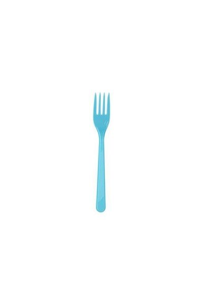Tinky Winky 25 Pieces Blue Fork Plastic