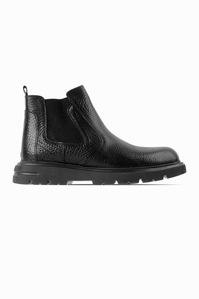 Lal Shoes & Bags Мъжки кожени гумени ботуши Armesa в цвят каки - черни
