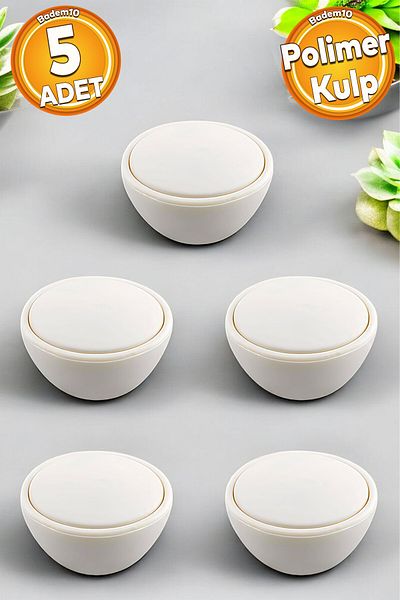 Badem10 Pian Polimer Buton Mat Moonstone Mobilier Bucătărie Sertar Dulap Dulap Mâner Mâner Mâner 5 buc