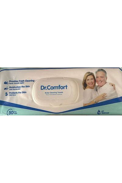 Dr.Comfort Perineum Wet Body Cleansing Towels 3 Packs of 50