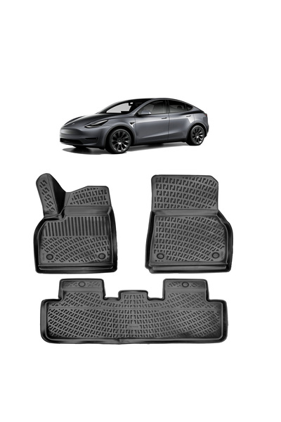 Rizline Tesla Model Y 2019 Sonrası 3D Havuzlu Paspas Siyah