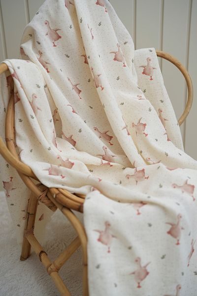 Tuğba Kuğu Muslin Fabric - Παπούτσια με στάμπα Spring Ducks