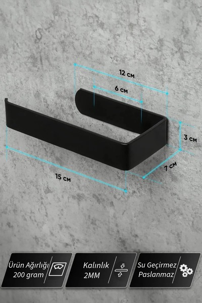 DeYiDo Kaliteli Paslanmaz Çelik Tuvalet Kağıtlığı, Peçetelik -Banyo Lavabo Mutfak Dekoratif Çok Amaçlı Askı