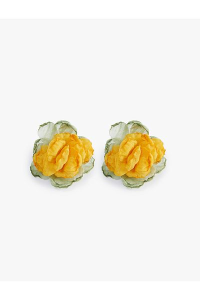 Koton Earrings Tulle Detailed Flower Shaped