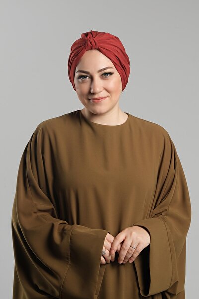 HÜRREM BONE Practical Tile - Ready-Made Snap-On Hijab Sandy Pleated Shabby 2121_05