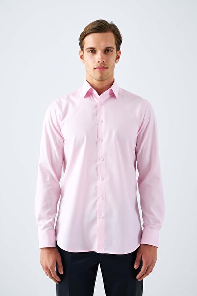 Paşahan Ütü Gerektirmeyen Non Iron %100 Pamuk Klasik Yaka Gömlek