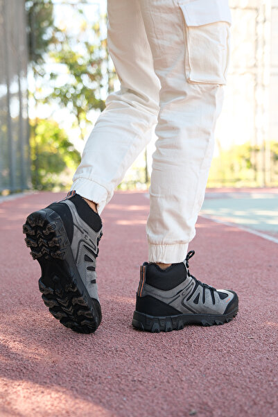 Riccon Eregnaer Erkek Trekking Bot 00121680 Füme Siyah