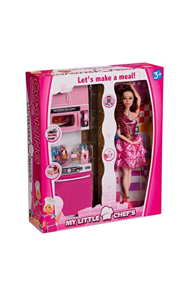 Doğan Oyuncak Dünyası My Happy Kitchen Bebekli Tekli Mutfak Seti - Modern Mut...