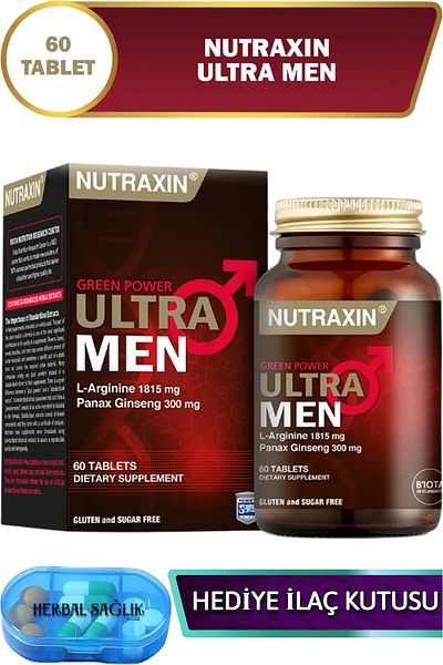 Nutraxin Ultra Men -(High Performance) - 100% Natural 60 Tablets