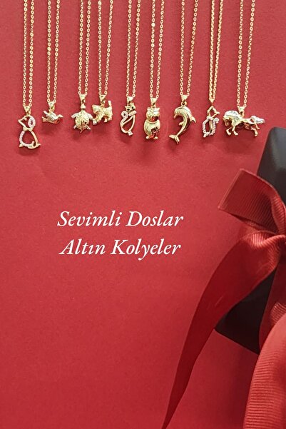 Hepimitu Altın At Figürlü Kolye 14 Ayar