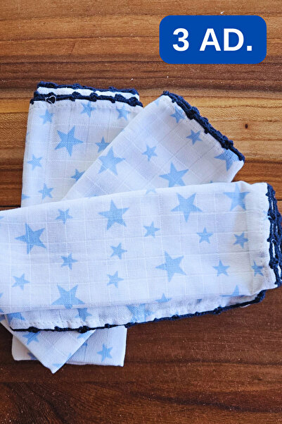 Attolya Müslin bez, Kurulama bezi, 3'lü set, mutfak bezi, bebek ağız bezi, çok amaçlı müslin bez,