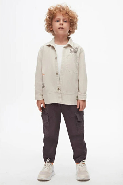 nk kids Kargo džep komad dečijih pantalona sa elastičnim nogavicama