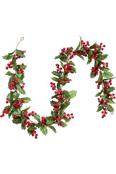 Yenigeldi 1 τεμ Kokina Red Berry Χριστουγεννιάτικο στεφάνι, Σπίτι Τζάκι Πάρτι Χειμερινό Χριστουγεννιάτικο Χριστουγεννιάτικο Στολίδι