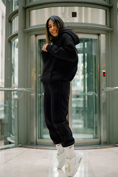 BayBayan Γυναικείο Σετ Φόρμας Oversize Thick Trend Model