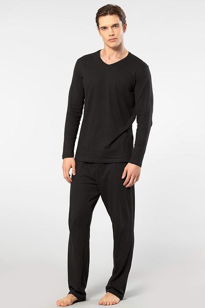 Cacharel 2237 Set pijama modal cu mânecă lungă pentru bărbați