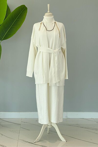 Missemramiss Cotton Knitwear Dress Cardigan Set