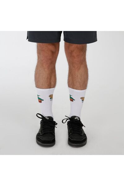 MONSIEUR CHAUSSETTE Unisex Organic Cotton Foot Sole Cornhub Socks Containing Double Floor Towel