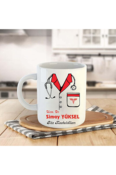 SimArt Design Kişiye Özel Doktor Temalı Kupa Bardak Trbk14