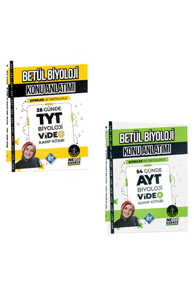 Biyotik Yayınları biyotk TYT-AYT Betül Biyoloji Video Konu Anlatımı 28 Günde ...