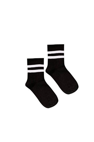 MG ÇORAP جوارب تنس مخططة باللون الأسود