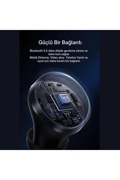 Baseus Kristal Ses Kaliteli Bt5.3v Mikrofonlu Bluetooth Kulaklık, Çevresel Gürültü Engelleyici Kulak
