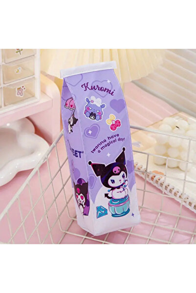 bundle island Truc pentru creion în formă de cutie de lapte mov cu figurină K...