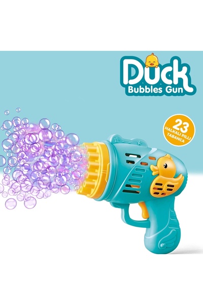 Doğan Oyuncak Dünyası Pilli Ördek Köpük Tabancası - Baloncuk Tabancası - Köpü...