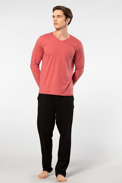 Cacharel 2237 Men's Long Sleeve Modal Pajamas Set