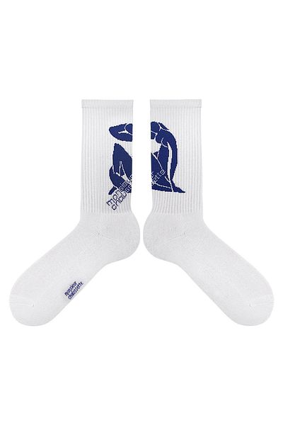 MONSIEUR CHAUSSETTE Unisex Organic Cotton Foot Sole Henri Socks Containing Double Floor Towel