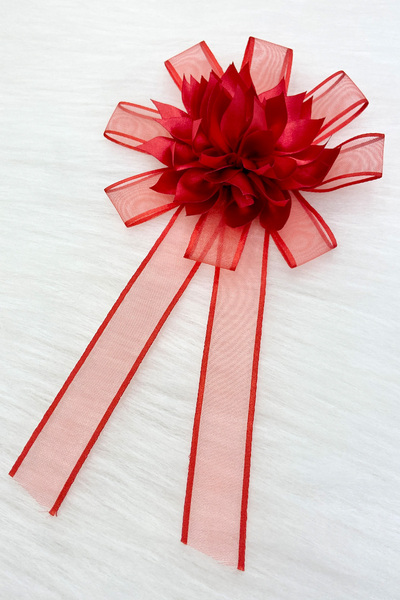 ZEYMERADE Kırmızı Bohça Süsü, Gelin Damat Çeyiz Düğün Nişan Konvoy Gelin Arab...