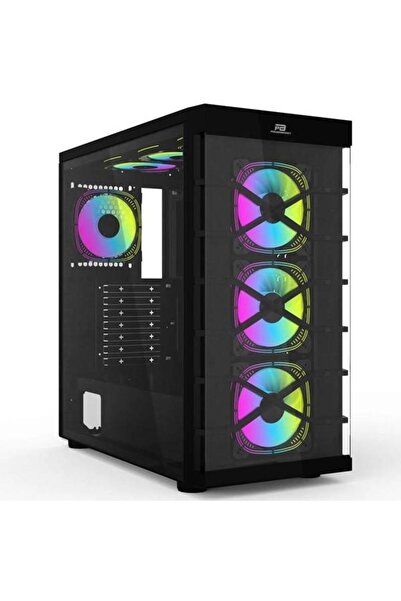 AREY TEKNOLOJİ POWERBOOST PB-GR222BB 7-RGB FANLI GAMING MID-TOWER PC KASASI